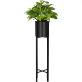 Springos Seisova kukkateline Springos GA0196, 74 cm, musta, moderni loft-tyyli