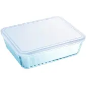 Pyrex Cook & Freez suorakulmainen lautanen kannella 27x22x9 cm