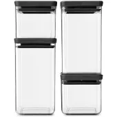 Brabantia TASTY+ Säilytysrasia 4 Osaa Dark Grey