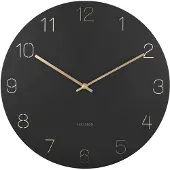 Karlsson Wall Clock Charm Engraved Numbers White - Black - Ø40CM