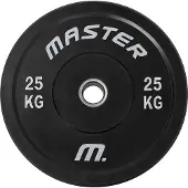 Master Fitness Painolevy Bumperplate Musta, Levypainot Bumper