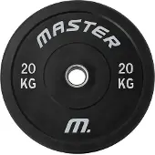 Master Fitness Painolevy Bumperplate Musta, Levypainot Bumper