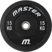 Master Fitness Painolevy Bumperplate Musta, Levypainot Bumper