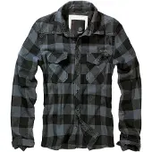 Brandit Check Paita Musta/Harmaa Miehet, size 6XL