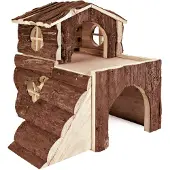Trixie - Natural Living Bjork House natural wood Brown 31 x 28 x 29 cm - Pieneläimet - Pesät ja häkkitarvikkeet - Kanin talot ja pieneläintalot