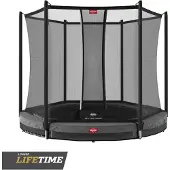 Berg trampoliini InGround Favorit +turvaverkko Comfort 330 cm 280 cm Harmaa