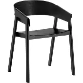 Muuto Cover tuoli, käsinojallinen, musta