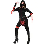 Finidi "NINJA" (huppuhaalari, kasvonaamio, vyö, käsi- ja jalkasiteet)