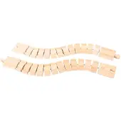 Bigjigs Wooden Rails - Flexible 2 pcs.
