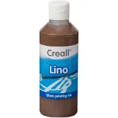 Creall Lino Blockprint Paint Brown 250ml