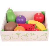 Bigjigs Wooden Box with Fruit 9 pcs.