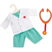 Heless Dolls Doctor's Outfit with Stethoscope 28-35 cm