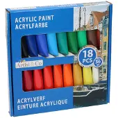24hShop Akryyliväri tuubissa - 18-Pack