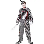 Finidi "VINTAGE CLOWN" (haalari röyhelöillä ja henkseleillä, päähine)