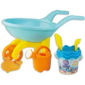 Androni Wheelbarrow with Bucket Set Underwater World 7 pcs