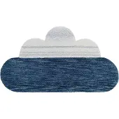 Nattiot Matto 120x70 Pilvi, Blue, Snow White & Grey