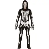 E-Carnavalskleding.nl Musta luuranko - Halloween -asut miehille