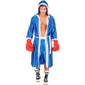 Finidi "BOXEUR" sininen (hupputakki vyöllä, shortsit)