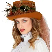 Finidi huopainen "STEAMPUNK-SILINTERIHATTU"