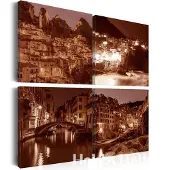 Artgeist Kuva - Italian Towns (Sepia)