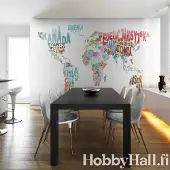 Artgeist map - world (in polish) fototapetti