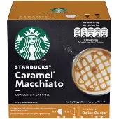 Starbucks NESCAFÉ Dolce Gusto koneisiin sopivat kahvikapselit Caramel Macchiato, 6+6 kpl.