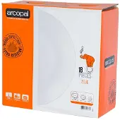 Arcopal Dinnerware Set Luminarc Zelie White Glass 18 Pieces