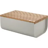 Alessi Mattina leipälaatikko 34 cm Lämpimänharmaa-bambu