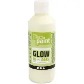 Adlibris Glow in the Dark - Paint 250 ml - Yellow (34932)