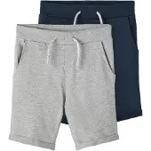 Name it Nkmvermo 2P Long Swe Shorts Unb F Noos - Grey - 158