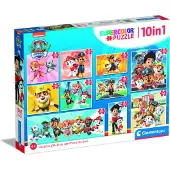 Clementoni Palapeli 10-i-1 Paw Patrol, 18, 30, 48 ja 60 kpl - (I-20270)