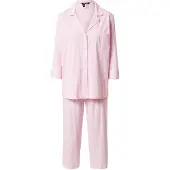 Ralph Lauren Pyjama vaalea pinkki / valkoinen