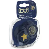 Lovi dynaaminen silikonitutti 0-3 m, 2 kpl, Stardust blue, 22/892_blue