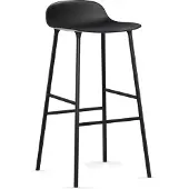 Normann Copenhagen Form baarituoli korkea Green, vihreäksi lakattu teräsjalat