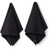 Humdakin Organic Tea Towel - 2 Pack - Black - 45X70CM
