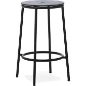 Normann Copenhagen Circa baarijakkara, 65 cm, musta teräs - musta tammi