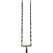 J-Line Swing Cotton/Albasia Wood Black - Black - ONE SIZE