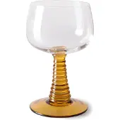 HK Living Swirl viinilasi korkea Ochre