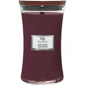 Woodwick Black Cherry tuoksukynttilä puisella sydämellä 609,5 g