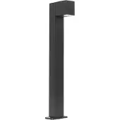 QAZQA Teollinen ulko-lattiavalaisin musta 65 cm IP44 - Baleno