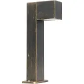 QAZQA Teollinen ulkovalaisin jalalla antiikki-kulta 35 cm IP44 - Baleno