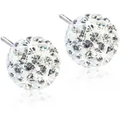 Blomdahl Natural Titanium Crystal Ball White