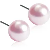 Blomdahl Natural Titanium Light Rose Pearl 6 mm