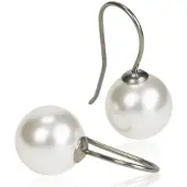 Blomdahl Natural Titanium White Pearl Pendant