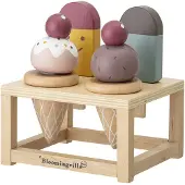 Bloomingville Hasham Legetøjsmad, Multi Farvet, Krydsfiner Sæt Of 5 - Multi/patterned - ONE SIZE