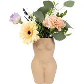 Doiy Vase - Body Vase - Beige - H18.5CM