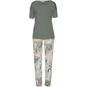 Vivance Pyjama ecru / vaaleansininen / curry / khaki / vanha roosa