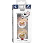 BIBS Colour Tutit 2-pack Luonnonkumi Koko 2, Blush Glow/Vanilla Glow