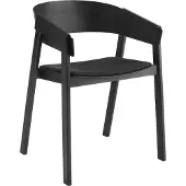 Muuto Cover nojatuoli verhoiltu istuinosa Remix 183-black