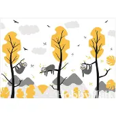 Kärkkäinen Artgeist Cute Sloths fototapetti